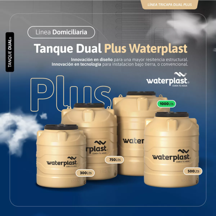 Tanque Tricapa Dual Plus 1000lts Waterplast 4