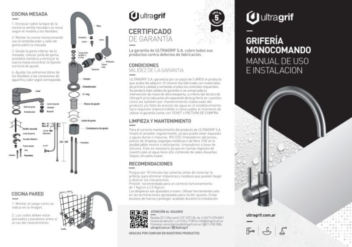 UGQ204C02 Monocomando Cocina Gourmet CR Autograph 7