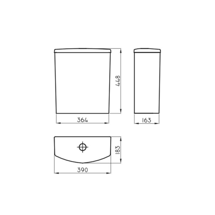 Varese DJW6F Deposito apoyo Dual Blanco Ferrum 2