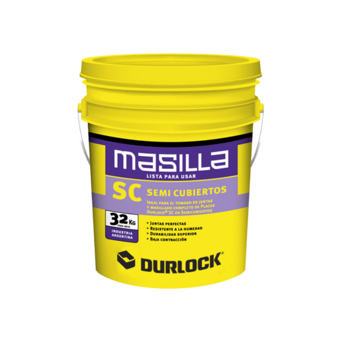 Masilla Semicubierto 32kg Durlock